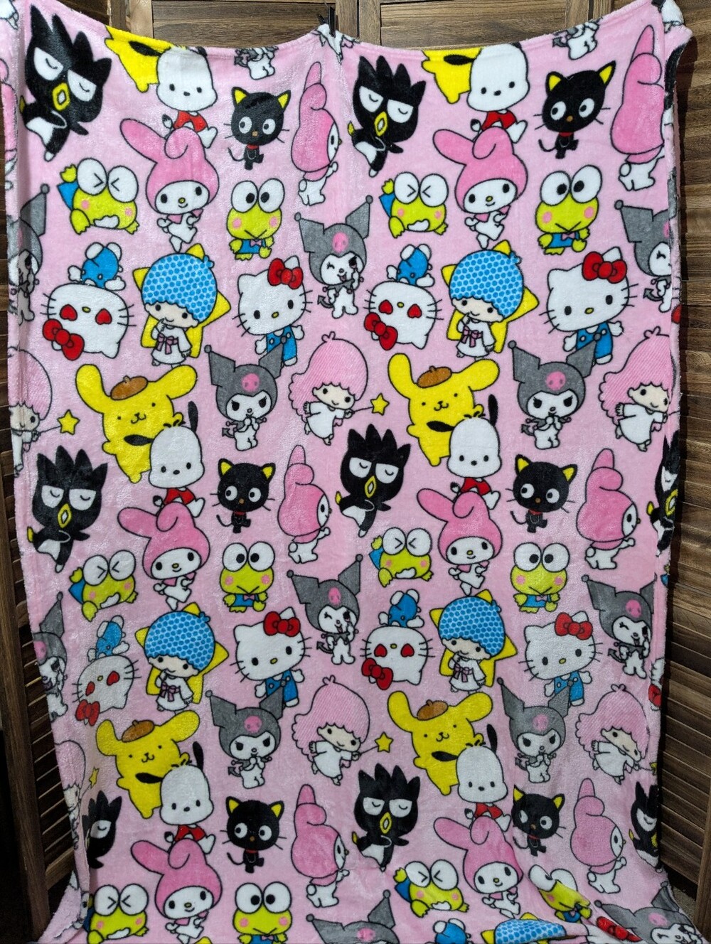 Sanrio Characters All Over Print Pink Fleece Throw Blanket The Northwest 52x80